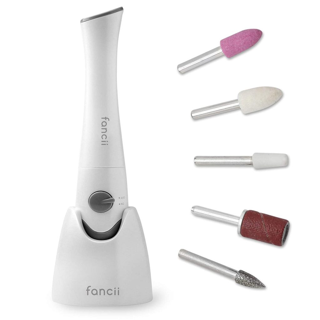 Foot Care Routine Products for Soft Feet, Fancii Professional Electric Manicure & Pedicure Nail File Set