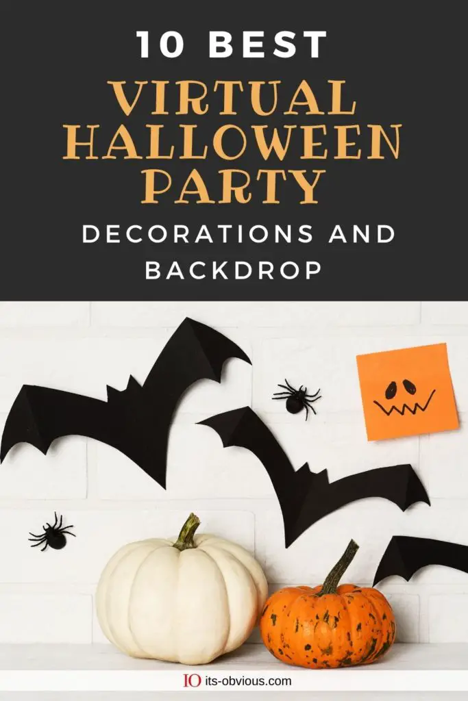 Virtual Halloween Party Decorations