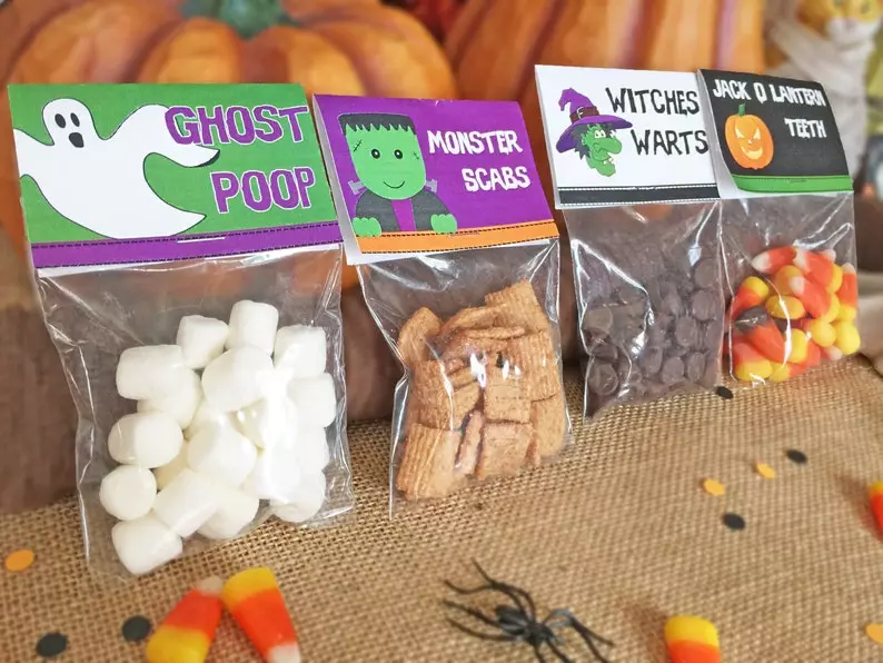 Halloween Treat Bag Toppers 