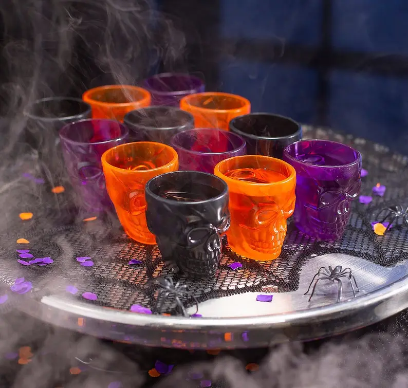 Halloween Party Favors for Adults skull shot glasses
