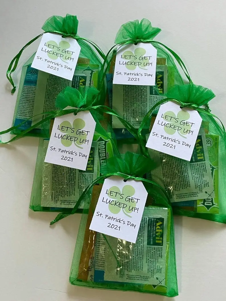 hangover kit party favor - St Patrick's Day Gifts for Coworkers and Employees