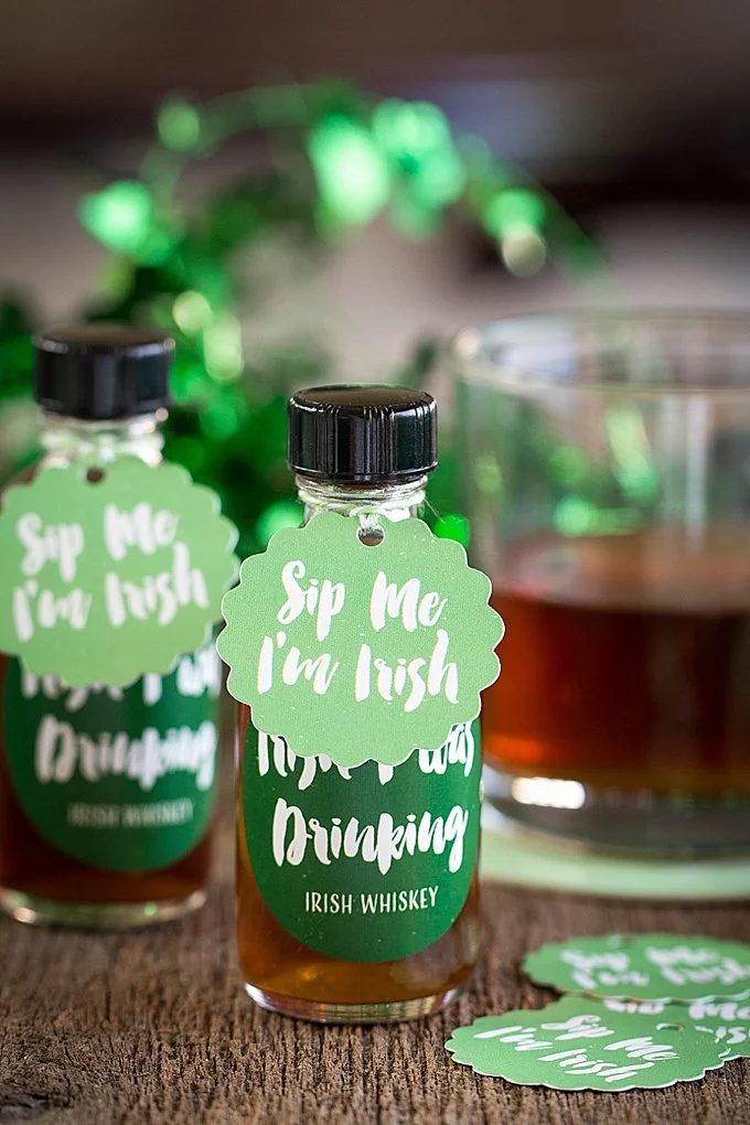 Irish Whiskey Favors - St Patrick's Day Gifts for Coworkers and Employees
